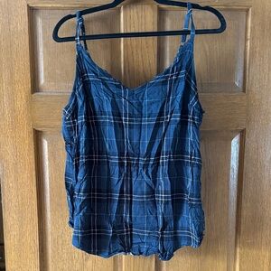 Torrid Blue Plaid Camisole Top!